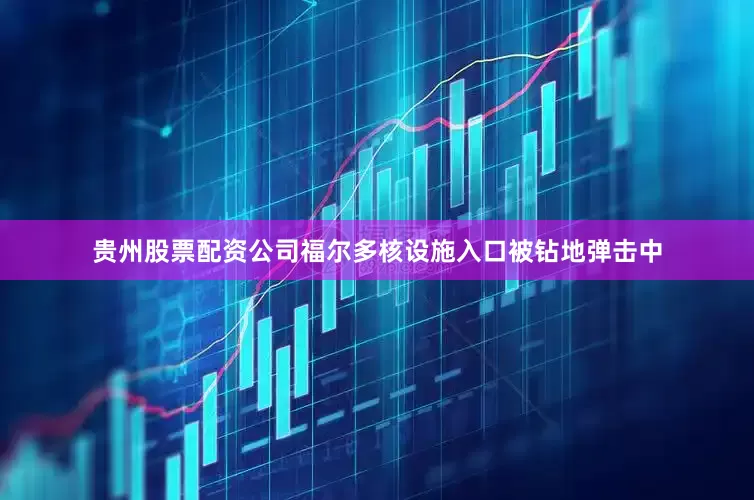 贵州股票配资公司福尔多核设施入口被钻地弹击中